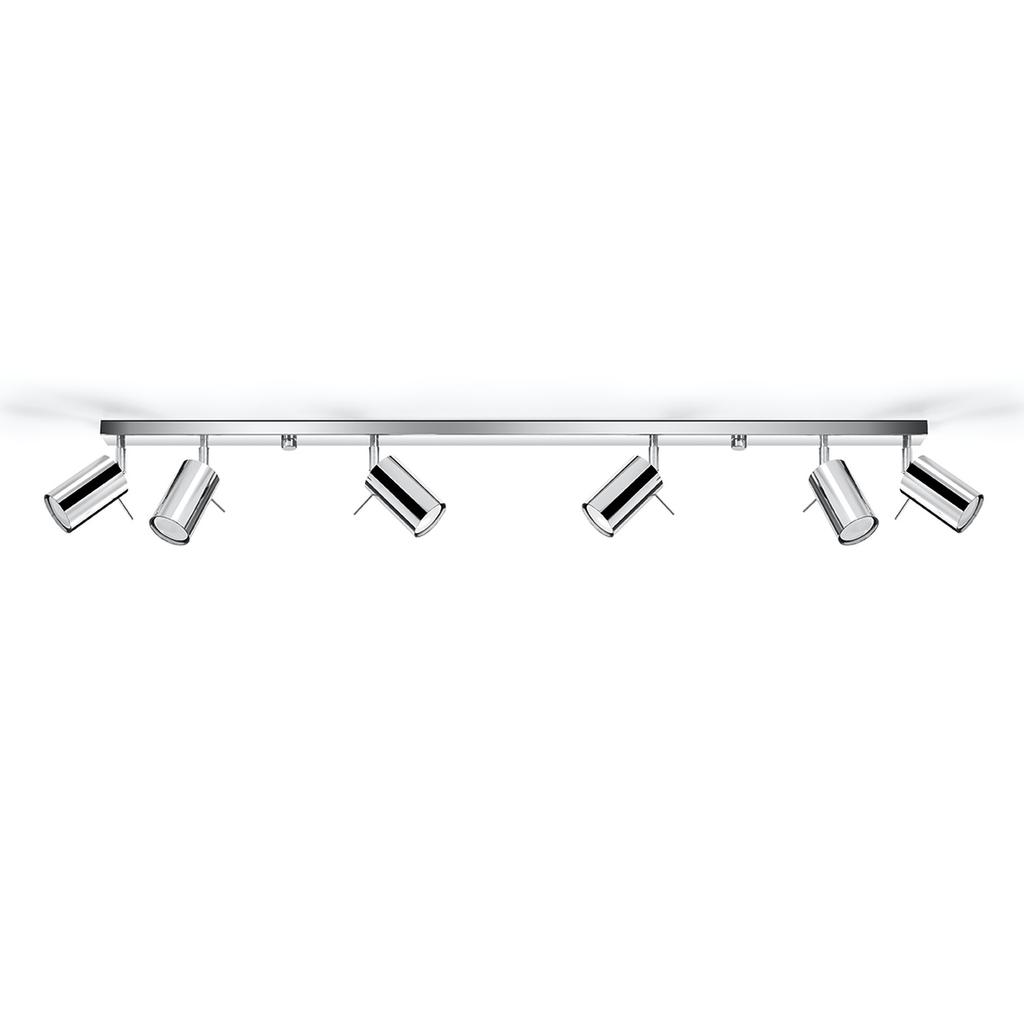 Ring ceiling lamp 6L chrome