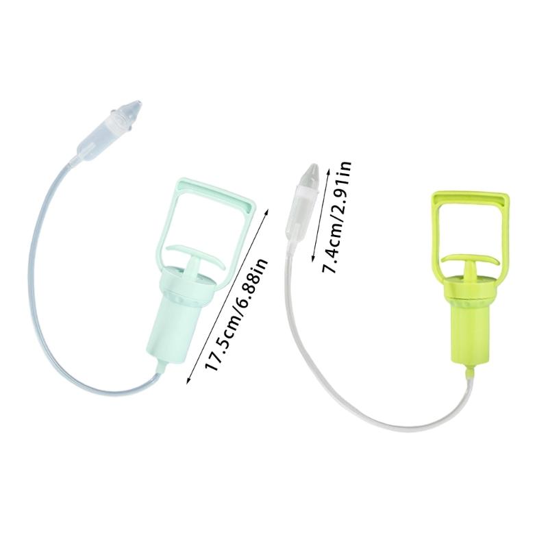 Baby Nasal Aspirator with Soft Silicone Tip Portable Hand Pulled Nose Sucker Strong Suction for Infants and Toddler