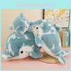 Cute Dolphin Plush Toy For Girls Large Size Stuffed Animal Pillow Wholesale Birthday Gift