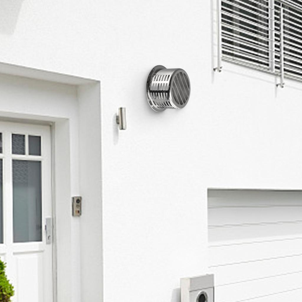 Stainless Steel Water Heater Chimney Cap Air Vent Ducting Ventilation Exhaust Grille Cover Outlet Heating Cooling Vents Cap