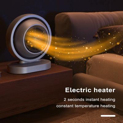 Kleine Raumheizung, leistungsstarkes Plug-and-Play, energieeffizient, kompakte Größe, Überhitzungsschutz, Desktop-Heizventilator