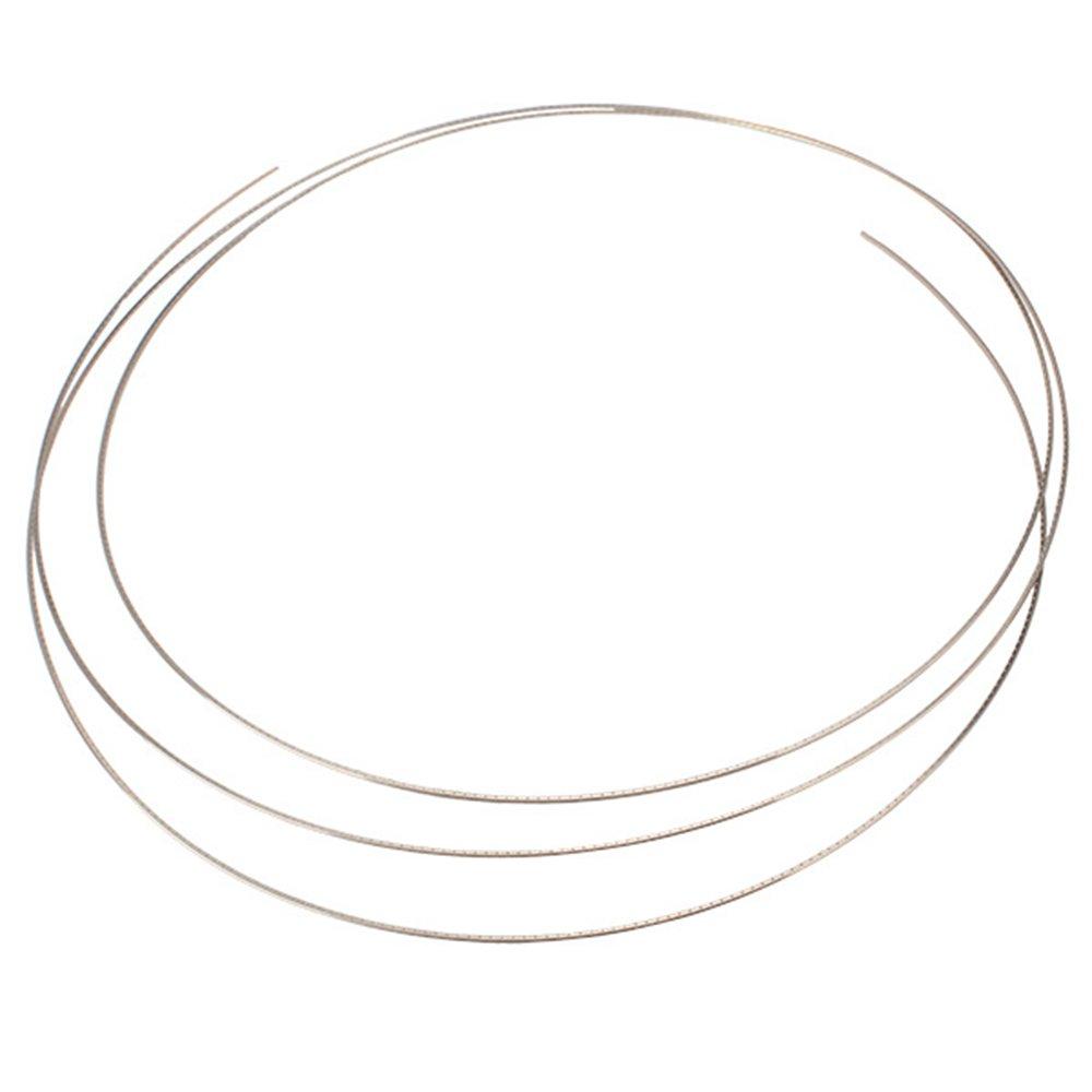 Yibuy 8FT Replacement Mandolin Banjo Fret Wire 1.6mm White Copper For Luthier Maker