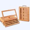 Multifunction Portable Wooden Table Easel Beech Wood Sketch Drawer Box Folding Easel  Desktop Use