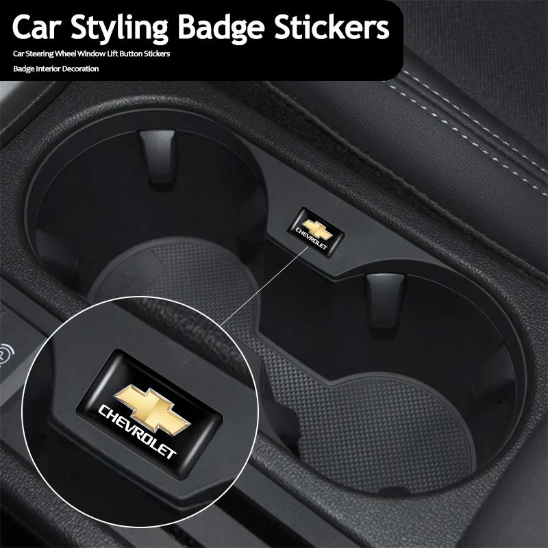 10 szt. Do Chevrolet Spark Captiva Cruze Tracker Orlando Trax Epica Samochód Emblemat 3D z Żywicy Epoksydowej Naklejki Wewnętrzne Akcesoria Samochodowe