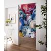 Qinunipoto Noren Curtain with a Japanese Umbrella Simple 85cm Wide x 150cm Perfect for Interior Privacy and Room Stylish Blackout Easy Suitable for