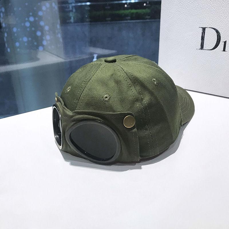 Fashion Snapback Hat Glasses Goggles Baseball Cap Unisex Aviator Pilot Men Women Caps Hats