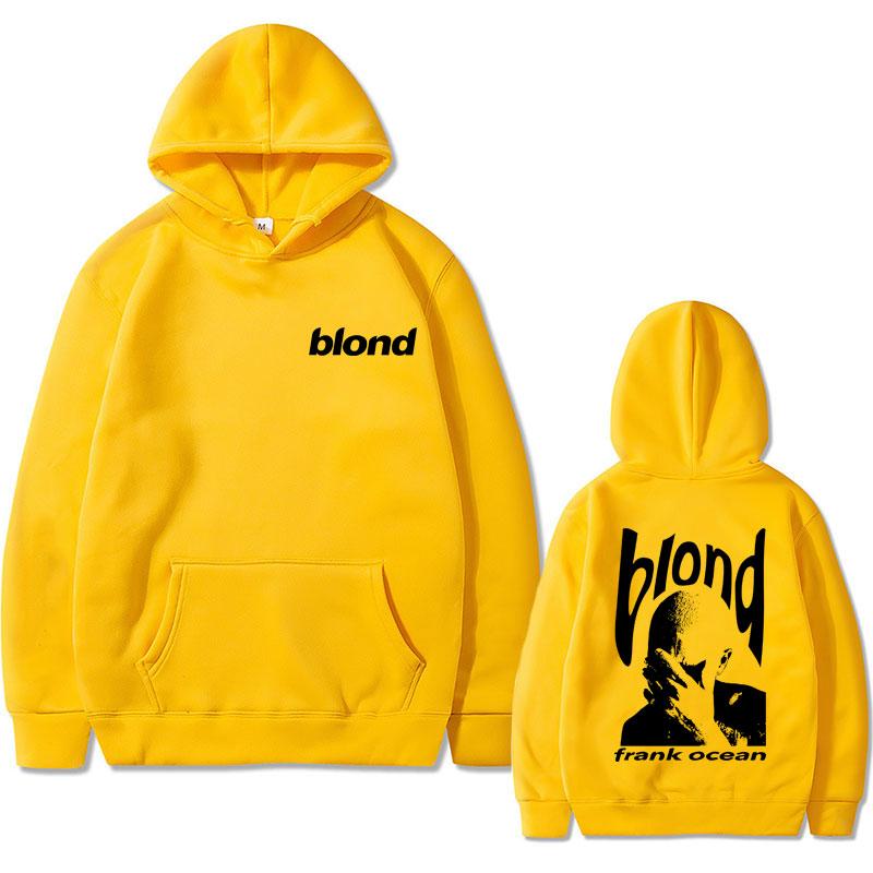 Frank Hip Hop Oversized Tshirt Ocean Vintage Hoodie Blond Fashion Popular Music Singer R&B Sweatshirt Unisex Casual Hoodies