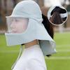 Breathable Sun Protection Mask Mirror/Clear Mask Face Mask Sun Hat Sunscreen Mask  Summer