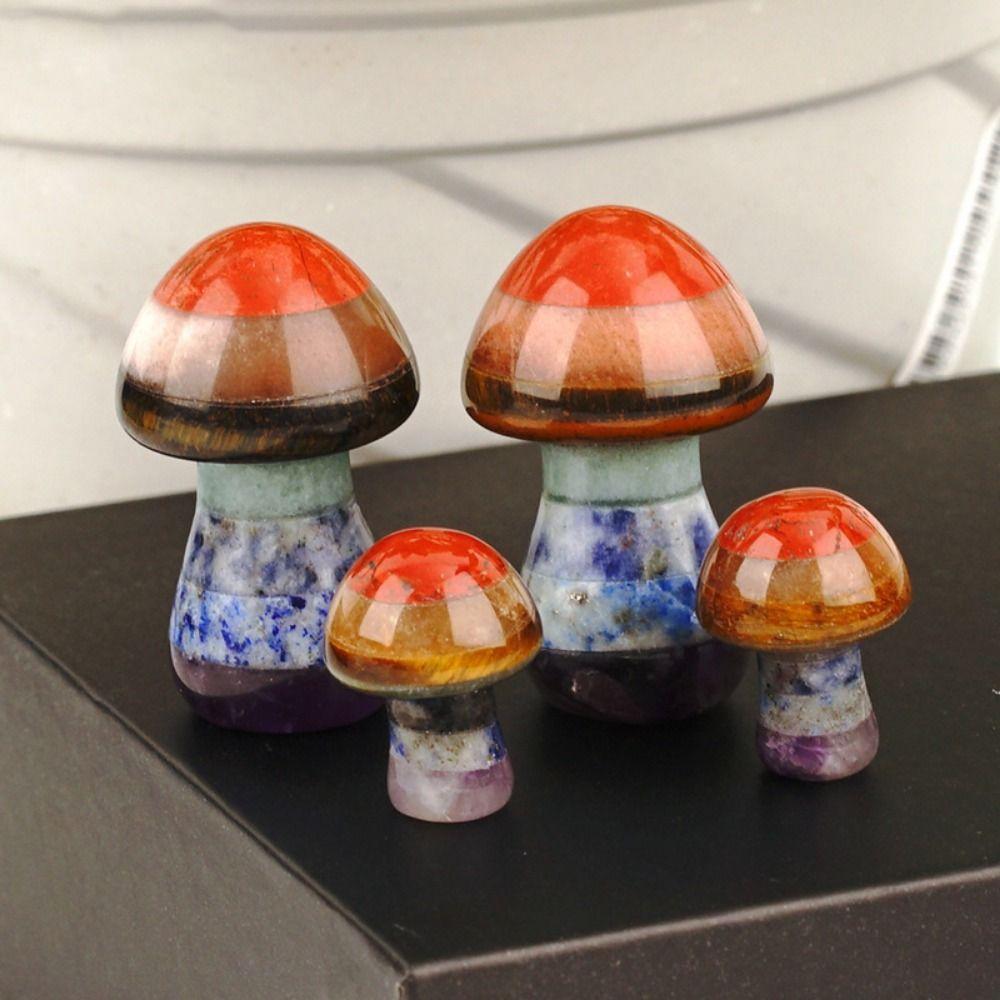 

Резьба по дереву хрустальная фигурка гриба милая натуральная статуэтка гриба маленькие украшения из грибов декор стола