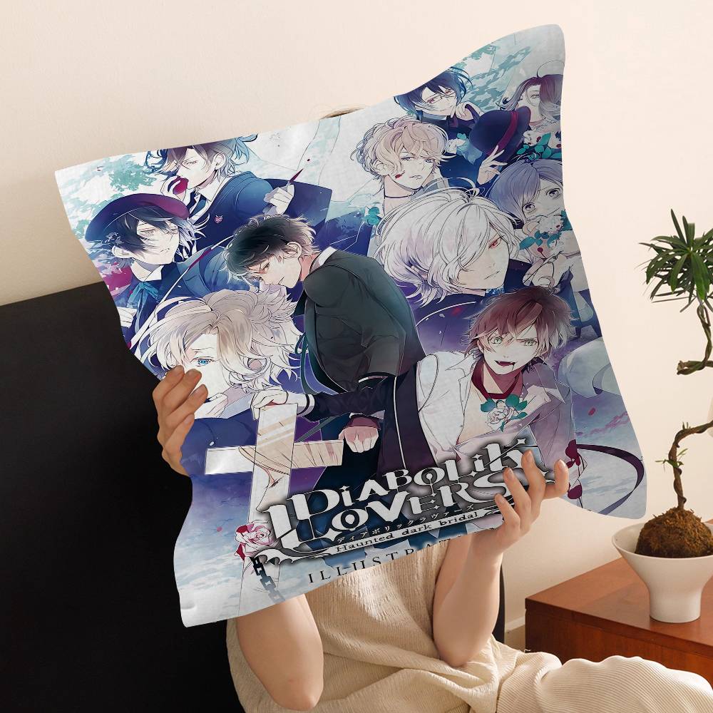 Аниме D-Diabolik Lovers Фильм Персонализированное Изображение Текст Домашние Декоративные Подушки Бытовые Подарки 45x45 см 30cmx30cm
