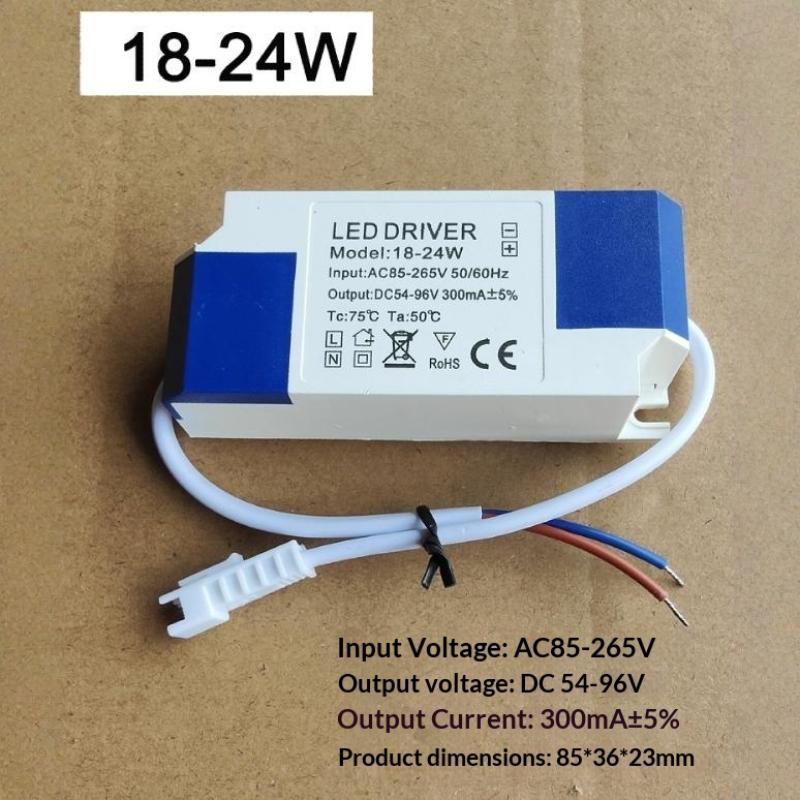 1Pcs Lighting Transformer 85-265V Constant Current Non-Isolated External Led Driver 1-3W 3-5W 4-7W 8-12W 12-18W 18-24W 24-36W