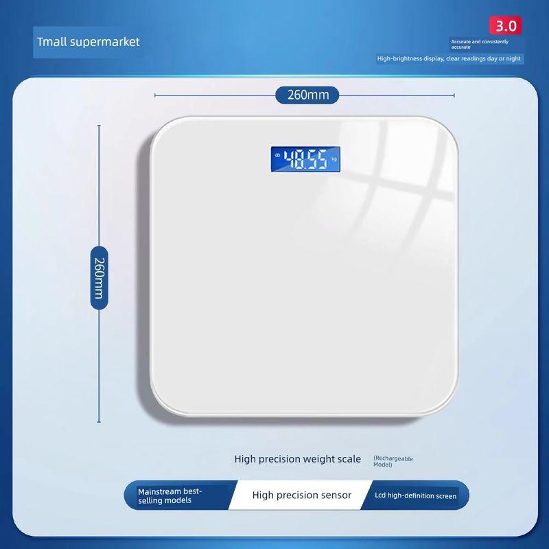 Weight Scale Accurately Weighs Smart Body Fat Scale Electronic Scale Household Body Scale Rechargeable Body Fat Scale Dedicated for Weight Loss Brown