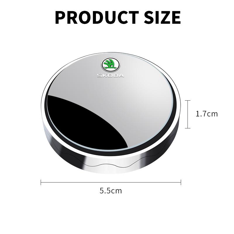 pdvri7 2Pcs 360 Degree Adjustable Blind Spot Mirror for Skoda Kodiaq Karoq 2 A7 Tour VRS Superb Octavia Yeti Fabia 1 Rapid Accessories