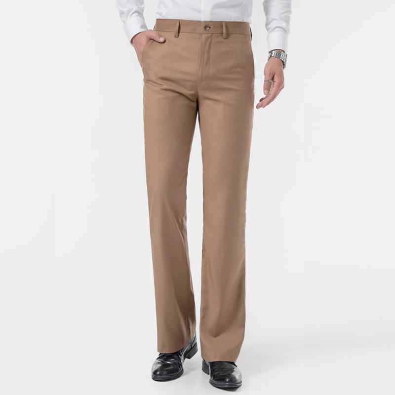 Men's Casual Pants Business Dress Solid Color Pants Loose Straight Men's Pants Long Pants