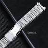 Arc Flat End Solid Stainless Steel Watchband for Tissot Folding Clasp Strap 18mm 20mm 22mm 24mm Universal Wristband Men Belt