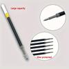 13Pcs/Set Large Capacity Retractable Ballpoint Pen Set 0.5mm Black Red Blue Replaceable Refill School Office Writing Stationery
