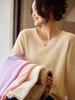 Women's European Low Neck Wool Sweater - Korean Style, Loose Fit, Versatile Solid Color, Slimming Fashion Base Layer