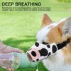 Adjustable Printed Dog Muzzle Breathable Loop Dog Mouth Durable Pet Canvas Mask  For Pet