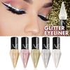 Eye-liners Cosmétiques Brillants Professionnels pour Femmes Pigment Argent Or Rose Couleur Liquide Glitter Eyeliner Maquillage Pas Cher Cosmétique