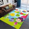 Niedliche Cubies Teppich für Wohnzimmer Schlafzimmer Zuhause Sofadekoration, Kinderspiel rutschfeste Bodenmatte