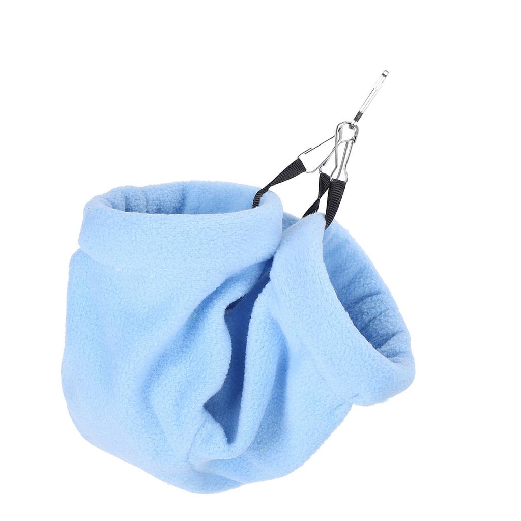 Hamster Bed Hanging Tunnel Hammock Warm Sleeping House for Rat Hamster Small AnimnalsBlue