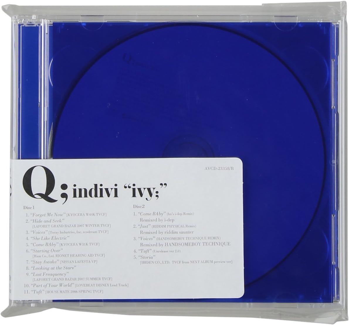 

CD INDIVI Q. - ivy; AVCD23358PROMO Japan Japanese Pop/Rock Used