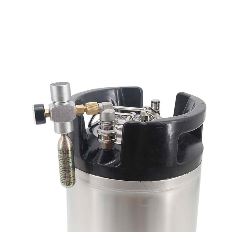 Regolatore di Carbonatazione per Birra Compatto Homebrew 0-30 psi Caricatore Mini Gas CO2 Kegerator per Birra