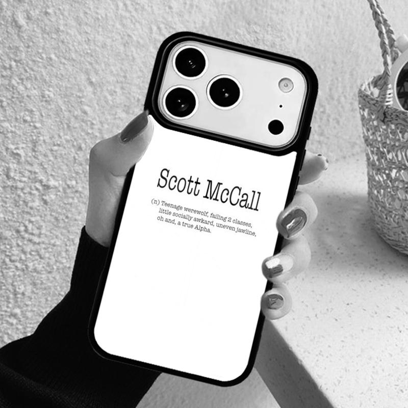 

Teen Wolf Scott McCall logo Phone Case For iPhone 17 Air 16 15 14 13 12 11 Pro Max Plus iPhone 16
