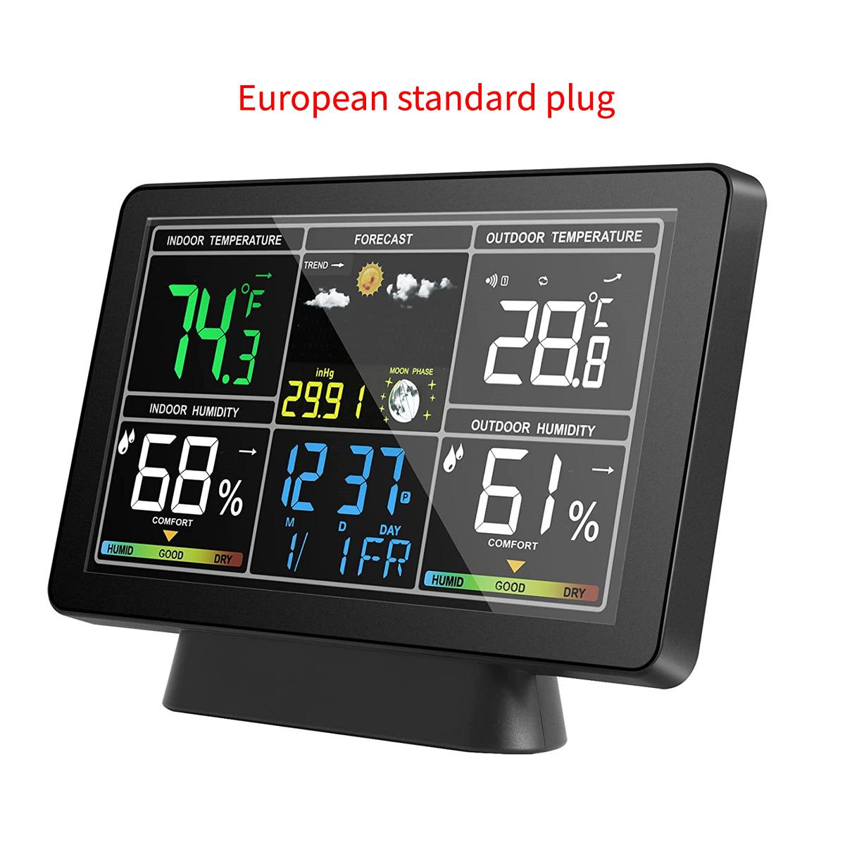 

ЖК-метеостанция, беспроводной цифровой термометр, электрический термометр для помещений и улицы, гигрометр с беспроводным наружным датчиком