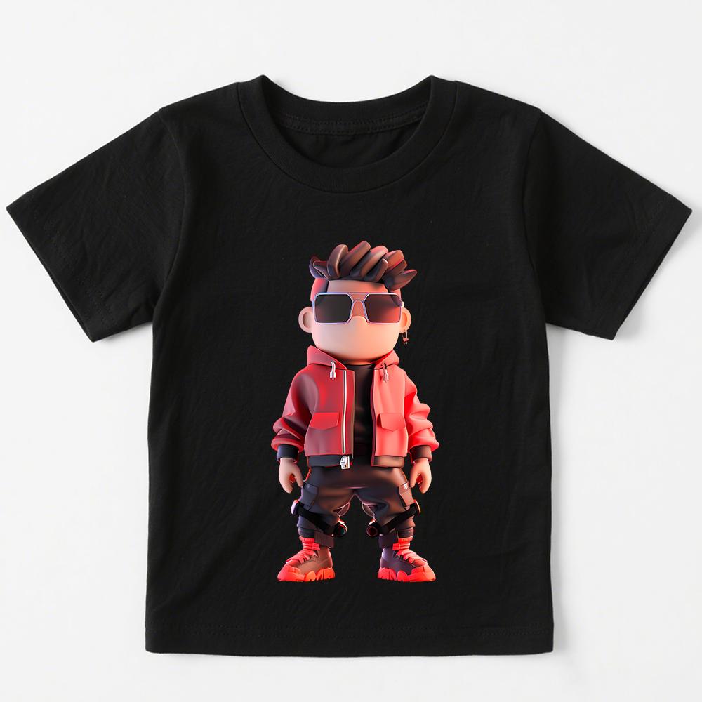 Roblox Printed Cotton Tshirt for Boys Cool Graphic Tee Kids Short Sleeve Tops Childrens Casual Wear