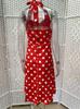 Polka Dot Retro 50s Hepburn Style Waist-Cinched Dress