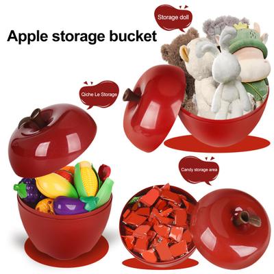 Caja de Almacenamiento con Forma de Fruta Organizador de Golosinas y Juguetes de Gran Capacidad Ligera Portátil