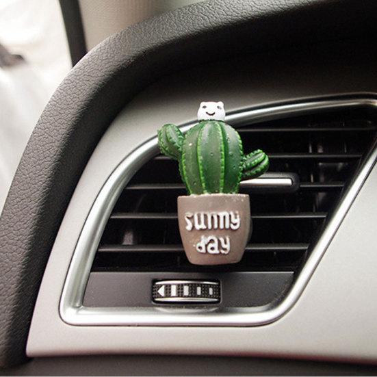 Lovely Cactus Bread Tomato Car Air Vent Outlet Fragrance Perfume Clip Freshener