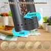 New Upgraded Electric Pepper Grinder External Adjustable Salt and Pepper Grinder Set USB Rechargeable Automatic Refillable Mills