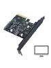 2-Port Type-C PCI-E pansion Card PCI-Express 4X to USB 3.2 Gen  Adapter 10Gbps Fast Transfer