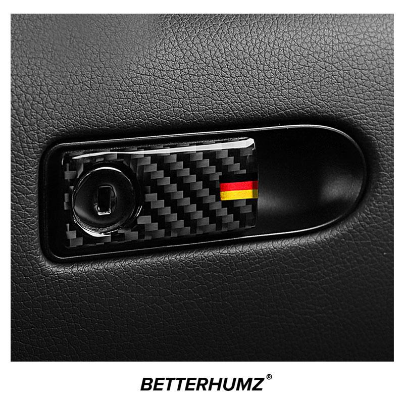Für Mercedes Benz W205 C180 C200 C300 Kohlefaser Beifahrer Handschuhfach Schalter Panel Verkleidung Aufkleber Auto Tuning Innenraum Zubehör
