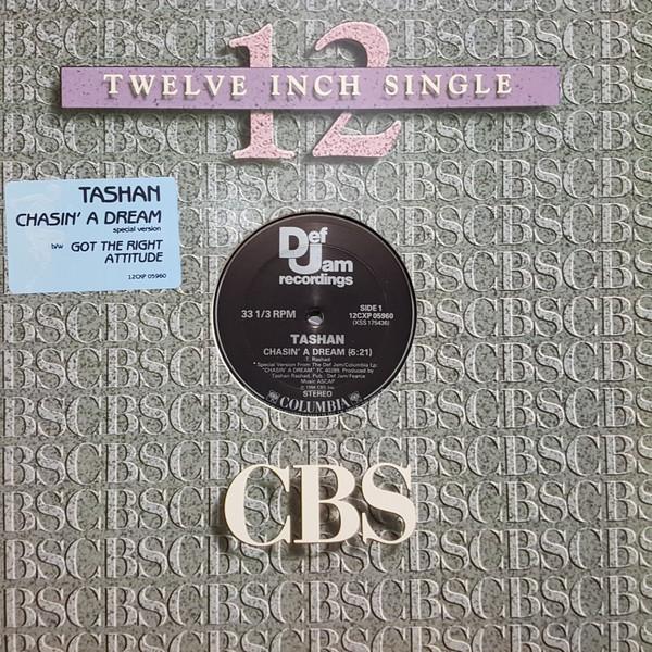 

12inch Record TASHAN Chasin A Dream 12CXP05960 Def Jam Recordi 1986 Canada Rap HipHopRB Used