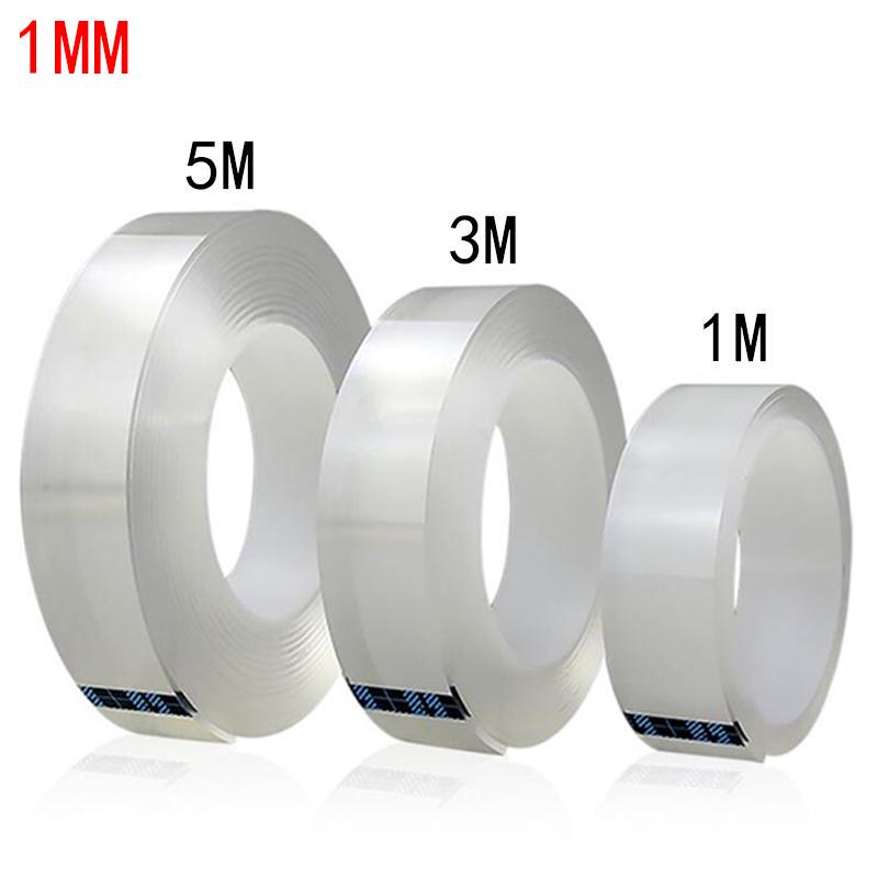1PC Double-sided Tape Anti-slip Magic Fixed Adhesive Nano Seamless Tape Scotch Tape Washable