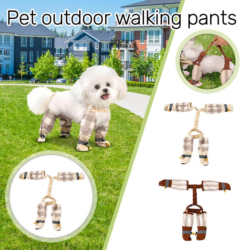 Spring And Summer Dog Outings With Proof Pants, Feet Wrapped, Small Bear Waterproof And Dirt Proof, Small Dog Walking, Pet Dog Clothes