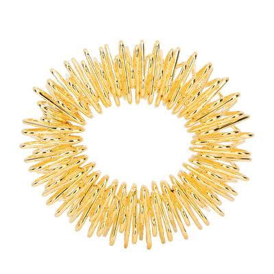 Stachelige sensorische Fingerringe, Fingermassage, Stressabbau, Schmerztherapie-Ringe für Kinder und Erwachsene, Gold