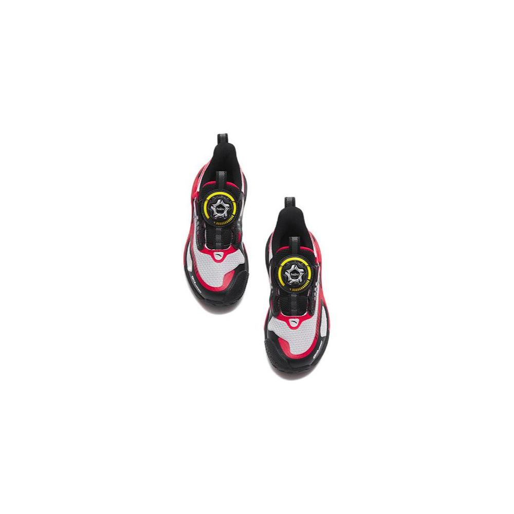 Anta Balance Car Shock Absorbing Non-Slip Wear-Resistant Low-Top Running Shoes Kids Running Shoes Black Red 312319961-3