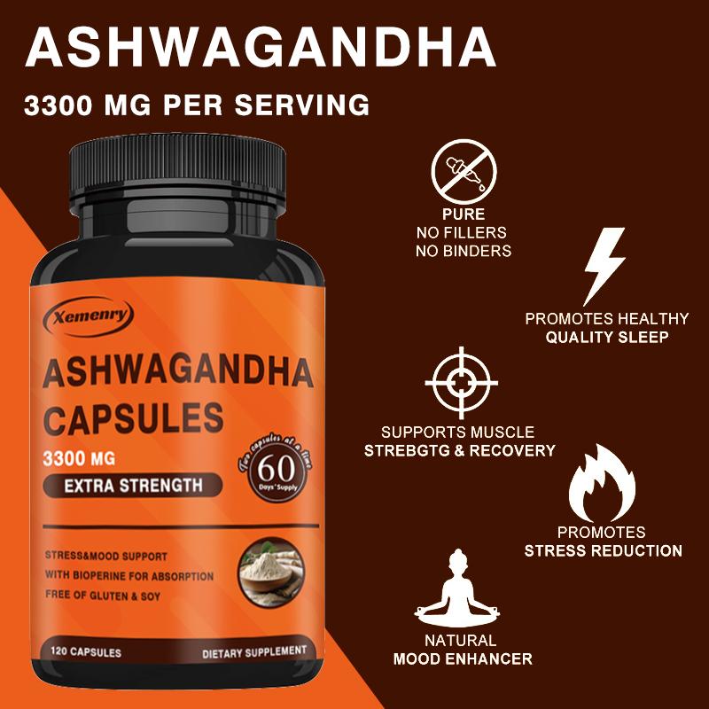 XEMENRY - 3300 mg Ashwagandha - Stress and Mood Support