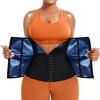 Cross-Border Women's Tummy Control Yoga Belt - Three-Row Hook, Eye Zipper Waist Trainer for Fitness and Sweat-Inducing Shaping