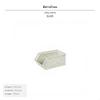 DULTON Genuine Metal Storage Box, Desktop Parts Stackable Colorful Tool Box Milky White