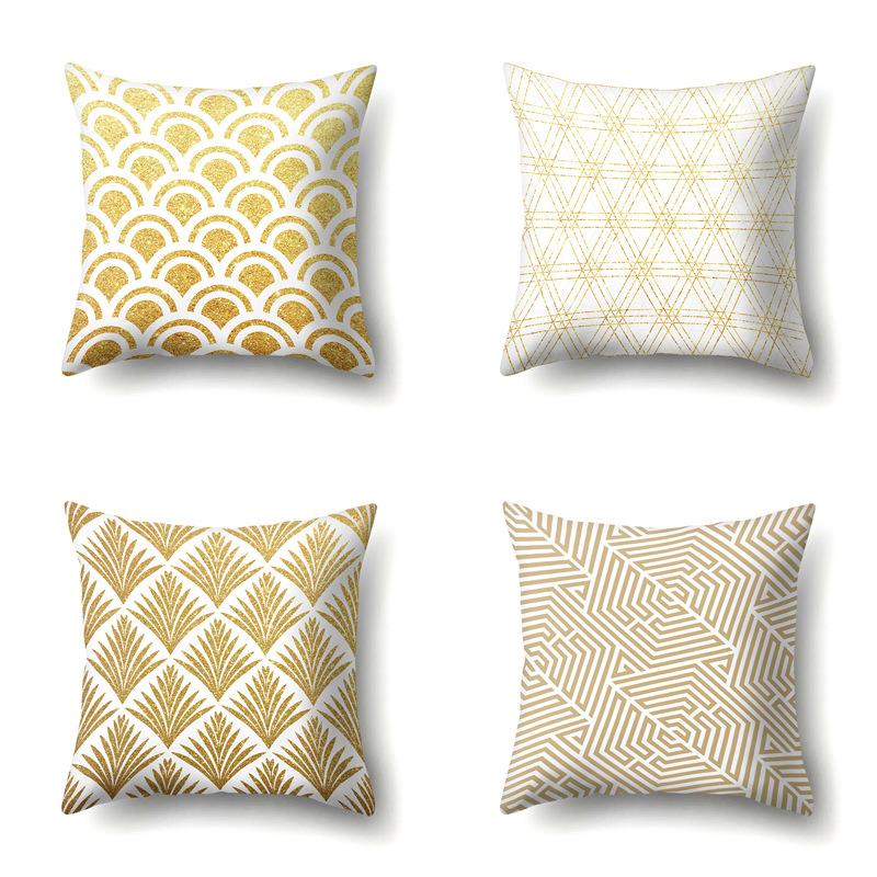 Ins Creative NATO Style Geometric Polyester Pillow Case Car Decoration Home Printed Waist Cushion Pillow Case Pillow Case