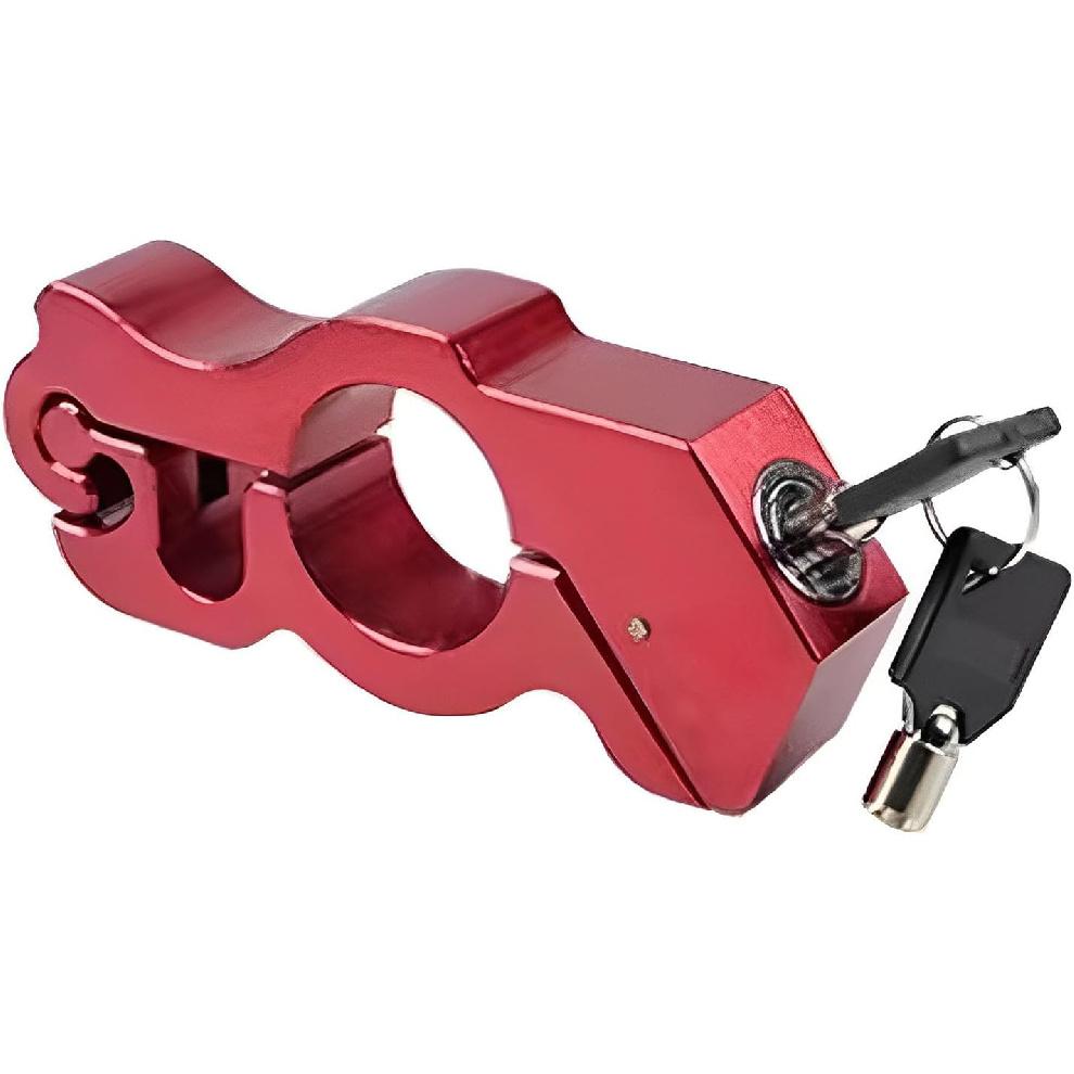 

Moped Lock Heavy Duty Anti-Theft Bicycle Handlebar Lock for Securing Handlebar/Throttle/Brake/Handlebar Locks on Bicycles, Scooters, Mopeds or Atvs червоний