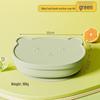 Silicone Baby Bowl with Lid, Food-Grade Suction Cup, Anti-Fall, Little Bear Design