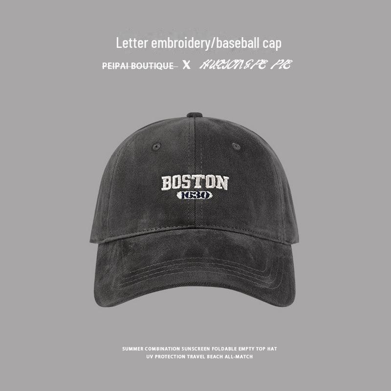 Șapcă de baseball brodată: Croială supradimensionată pentru femei, coroană adâncită, stil versatil pentru bărbați și femei, design cu cioc de rață mic