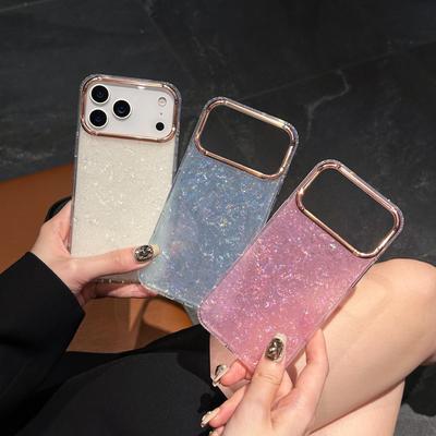 Compatible Apple 17 Pro Max Glitter Starry Shell iPhone 16 Acrylic Anti-Fall Case