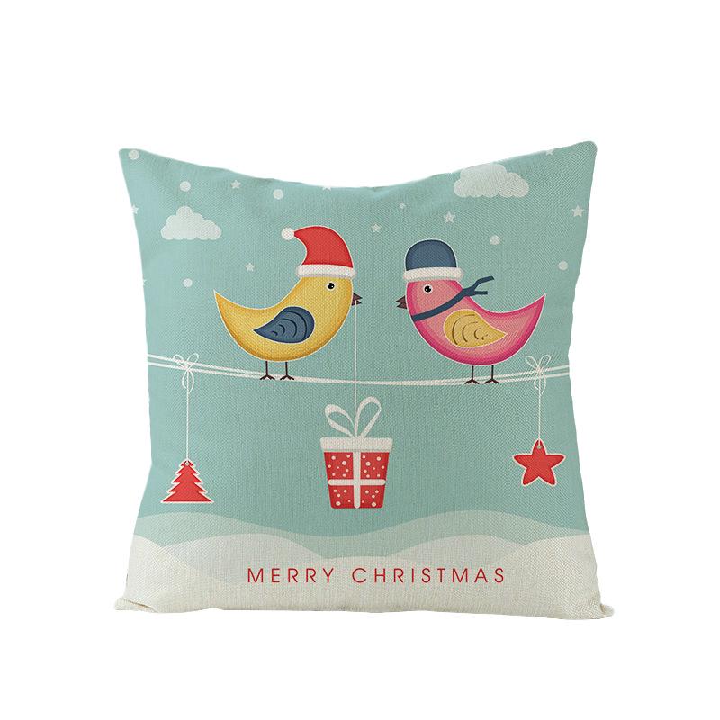 Christmas Single Pillowcase Car Sofa Cushion Cover Home Decor Pillowcase